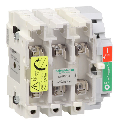 Рубильник с предохранителем Schneider Electric TeSys GS 125А 3P, 00