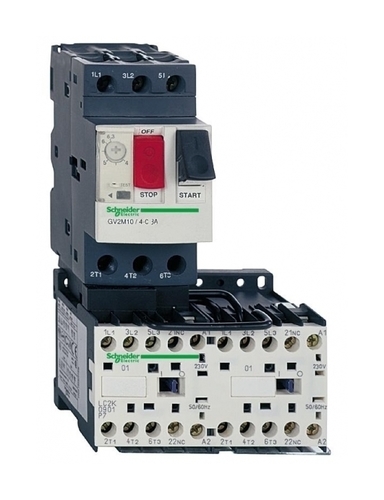 Реверсивный пускатель Schneider Electric TeSys GV2ME 6.3А, 2.2кВт 400/220В