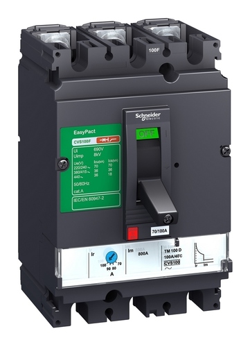 Силовой автомат Schneider Electric EasyPact CVS 100, TM-D, 36кА, 3P, 100А