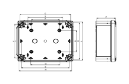 ПЛАСТ.КОРОБКА PK-UL IP66 138x93x72